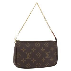 LOUIS VUITTON Monogram Mini Pochette Accessoires Pouch M58009 LV Auth 159660